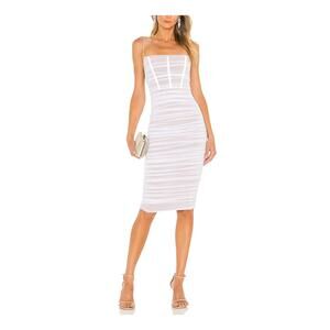 Nookie 'Mecca' White Midi Dress Size S